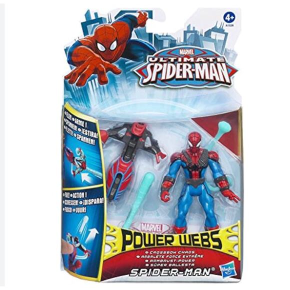 Marvel Ultimate Spider-Man Action Figure Power Webs Crossbow Chaos 2012 - Picture 1 of 8